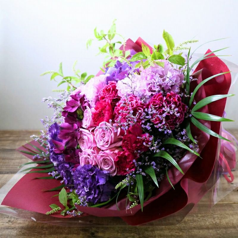 紫の花束 花ギフト 2Lサイズ （ヴィオラ）｜おしゃれな花束・アレンジ