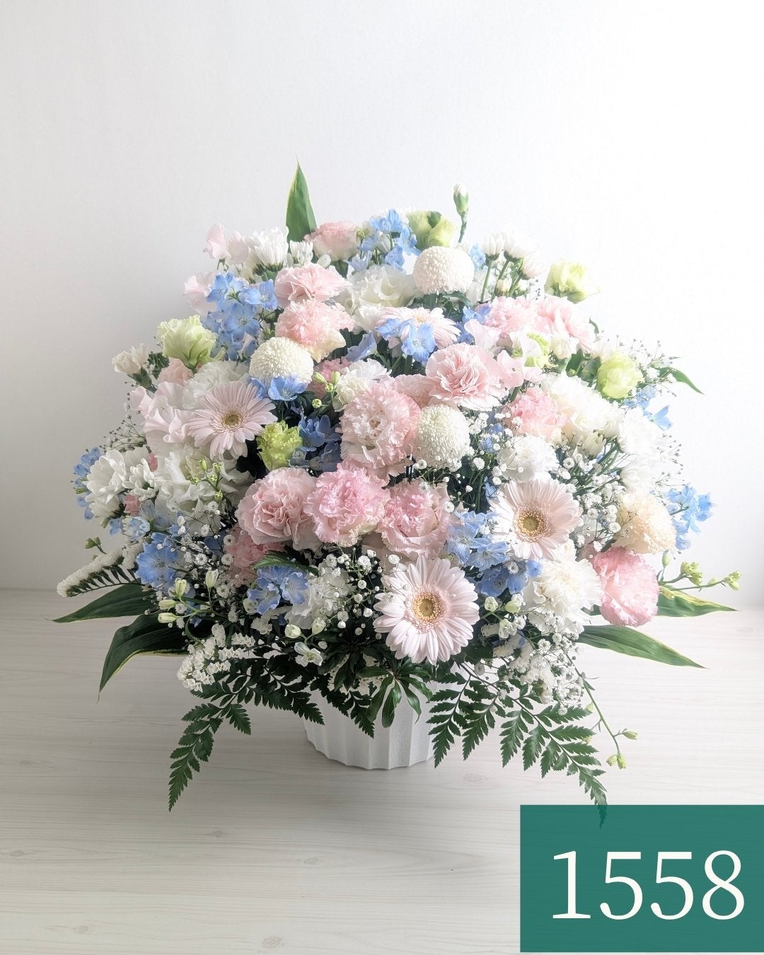 水色とピンクのアレンジメント 3Lサイズ｜35,000円｜花以想