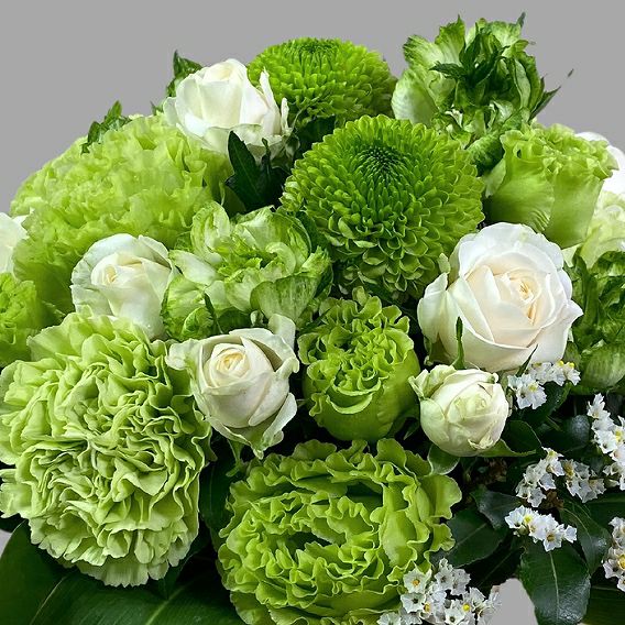 【美品】ホワイト グリーン アレンジメント 12個セット 造花 装花 結婚式 yasashisano white 花 お供 ギフト 送料無料 生花 フラワー