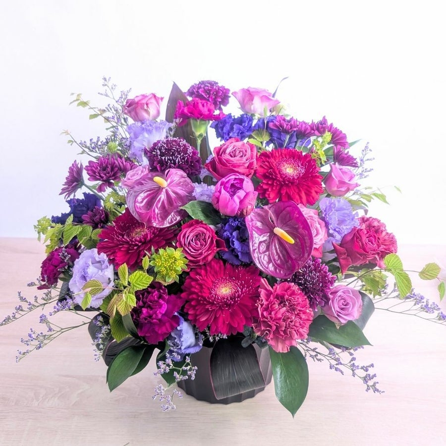 就任記念祝いのお花。お取引さまの社長就任のお祝いに贈るフラワーギフト。