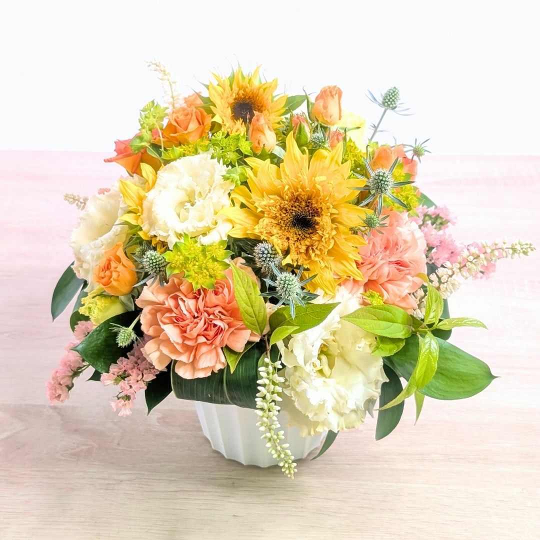 開店祝いの花ギフト アレンジメント Sサイズ｜おしゃれな花束