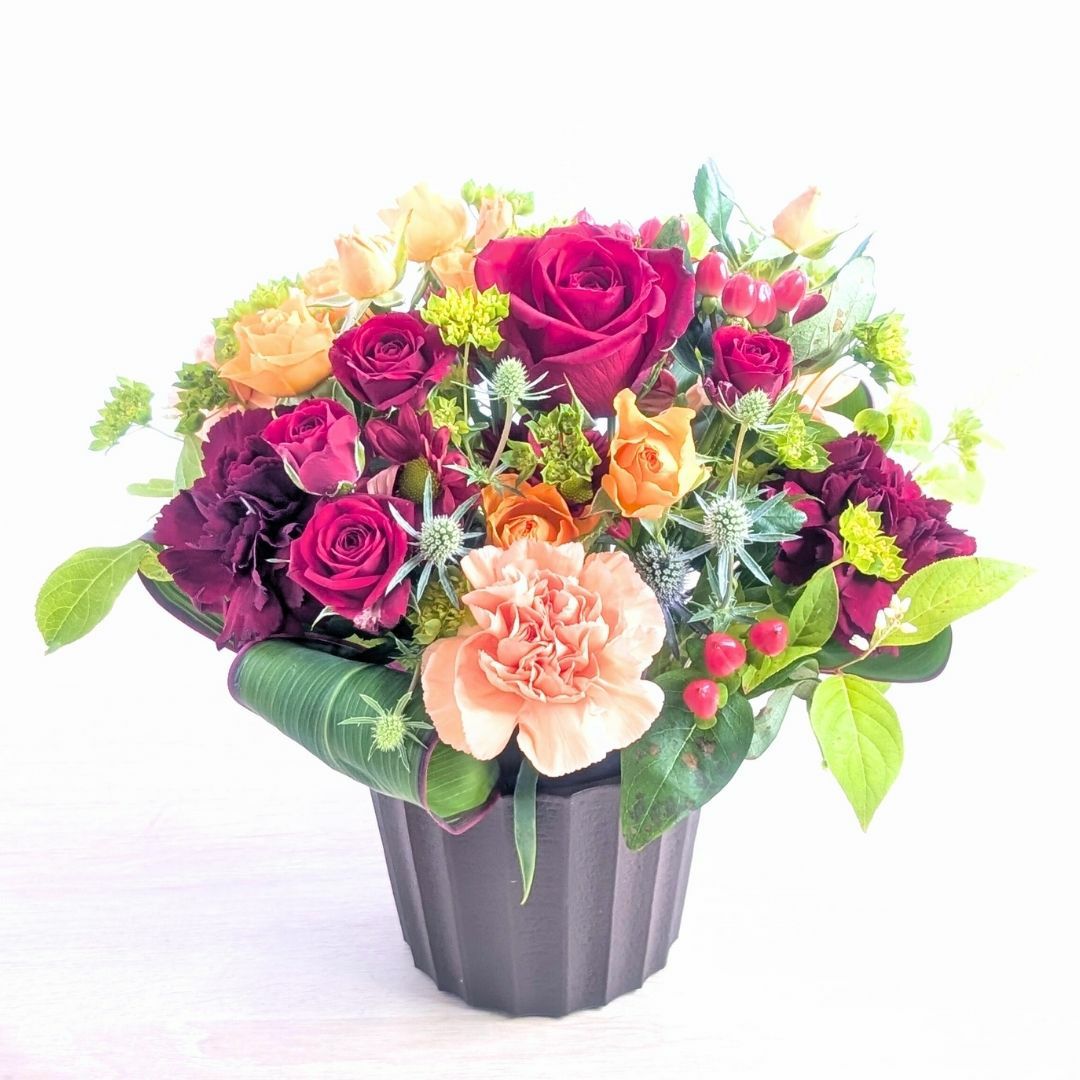 開店祝いのお花。新しいお店、リニューアルオープンのお祝いアレンジメント。お祝いの花ギフト