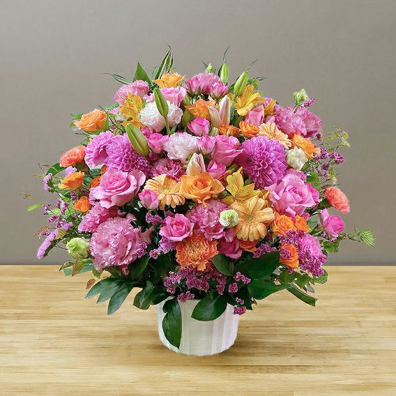 出産祝いの花ギフト アレンジメント 3Lサイズ｜おしゃれな花束