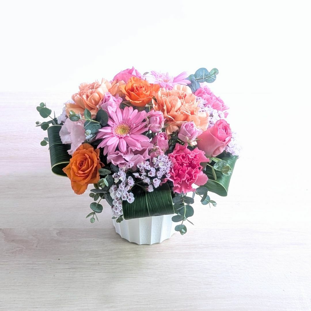 結婚祝いの花ギフト アレンジメント Sサイズ レビュー | お花の通販