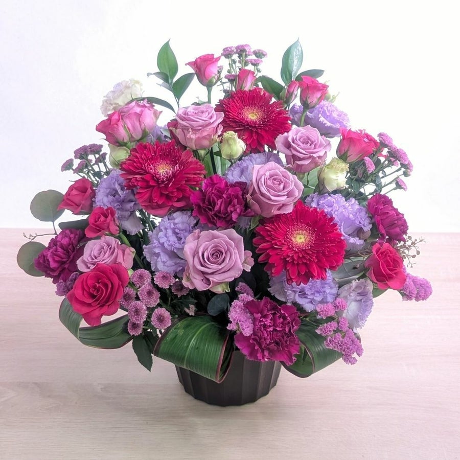 古希祝いの花 アレンジMS 11,000円
