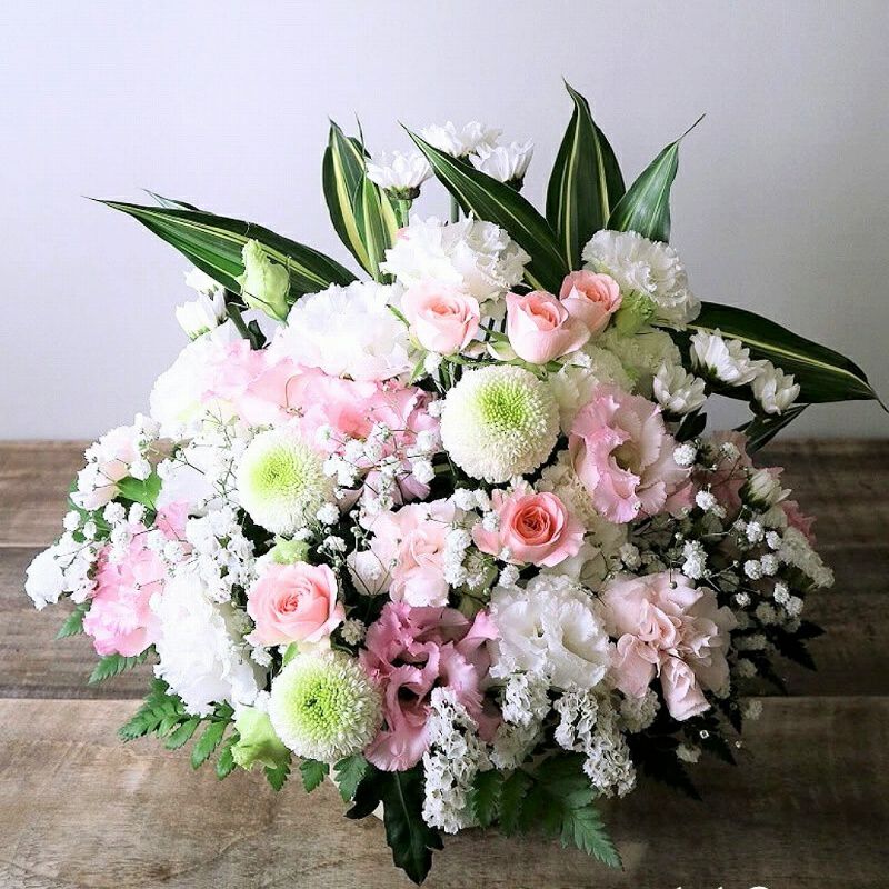 七回忌お供え花 供花 仏花 おすすめの アレンジメント Mサイズ