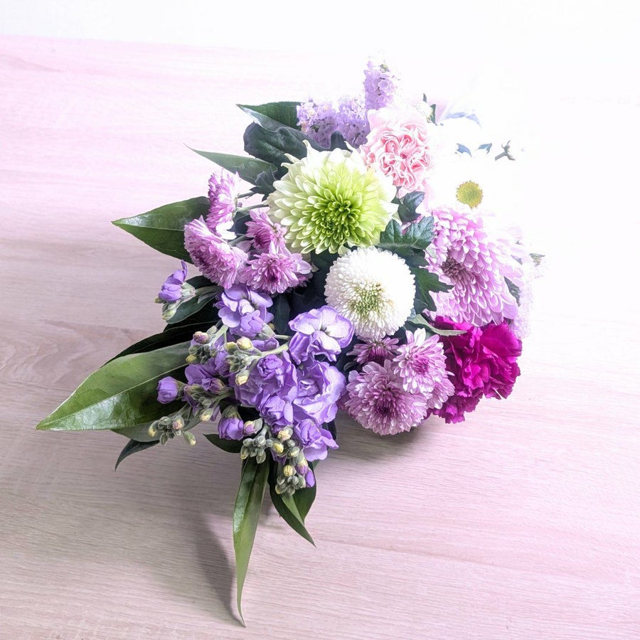 お供え花のお仕立て 一対 左右対称の二束ひと組