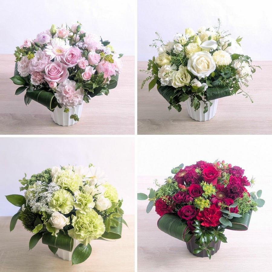 入院した人のお見舞い花。病院にいる人へ贈るお花の贈り物。フラワーギフト