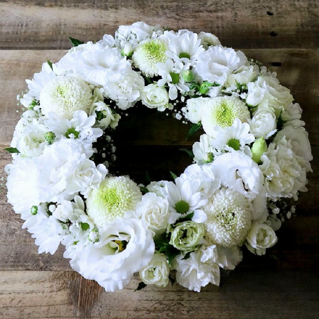 キリスト教式お供え リース型アレンジメント Anel アネル 白