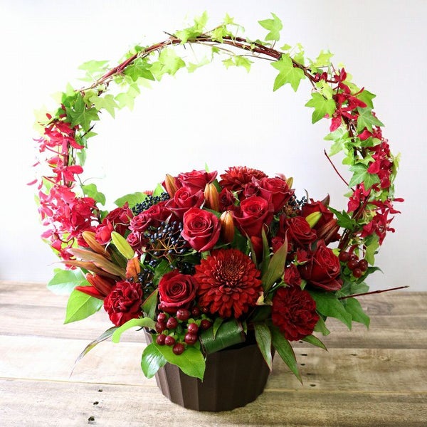 クリスマスギフト　クリスマスアレンジメント　Xmasに贈るお花のプレゼント