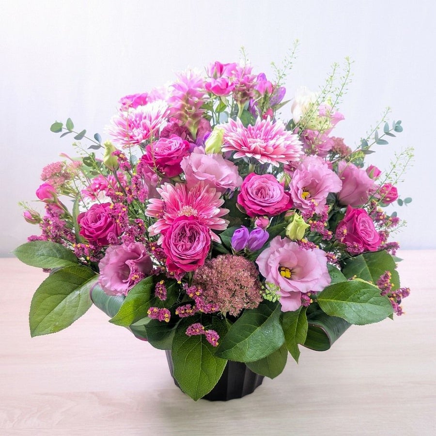 米寿88歳を祝う花。長寿祝いの花束・アレンジメント 。父母・祖父母に喜ばれるお花の贈り物