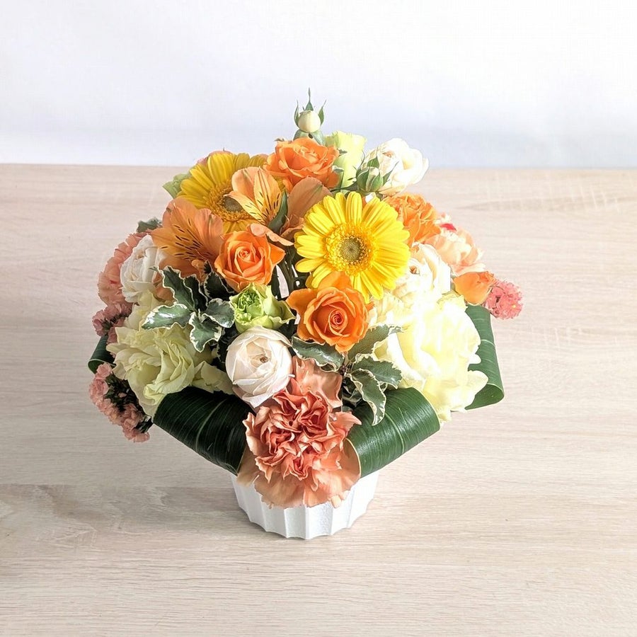 米寿88歳を祝う花。長寿祝いの花束・アレンジメント 。父母・祖父母に喜ばれるお花の贈り物