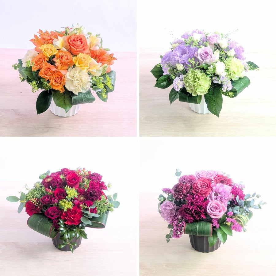 【88歳・米寿祝いの花ギフト】アレンジメント・「色選択OK」S｜おしゃれな花束・アレンジ通販【最短翌日着】｜花以想（はないも）