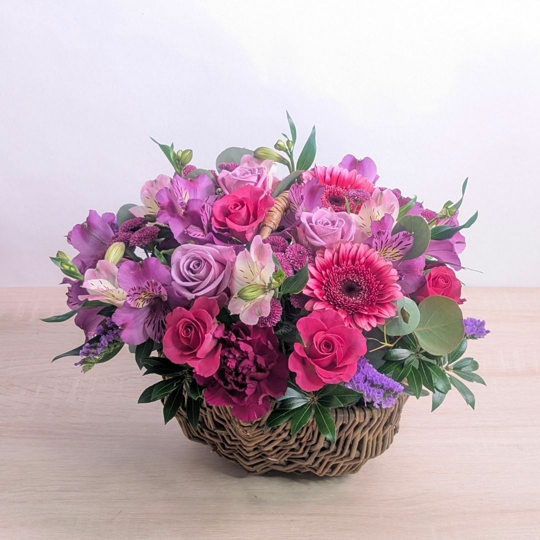 開店祝い・オープン祝いの花 バスケットアレンジメントM｜9,800円｜花以想