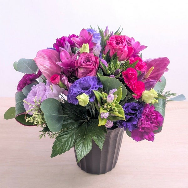 喜寿祝いの花。77歳の誕生日プレゼントに贈る花束・アレンジメント・お花のプレゼント