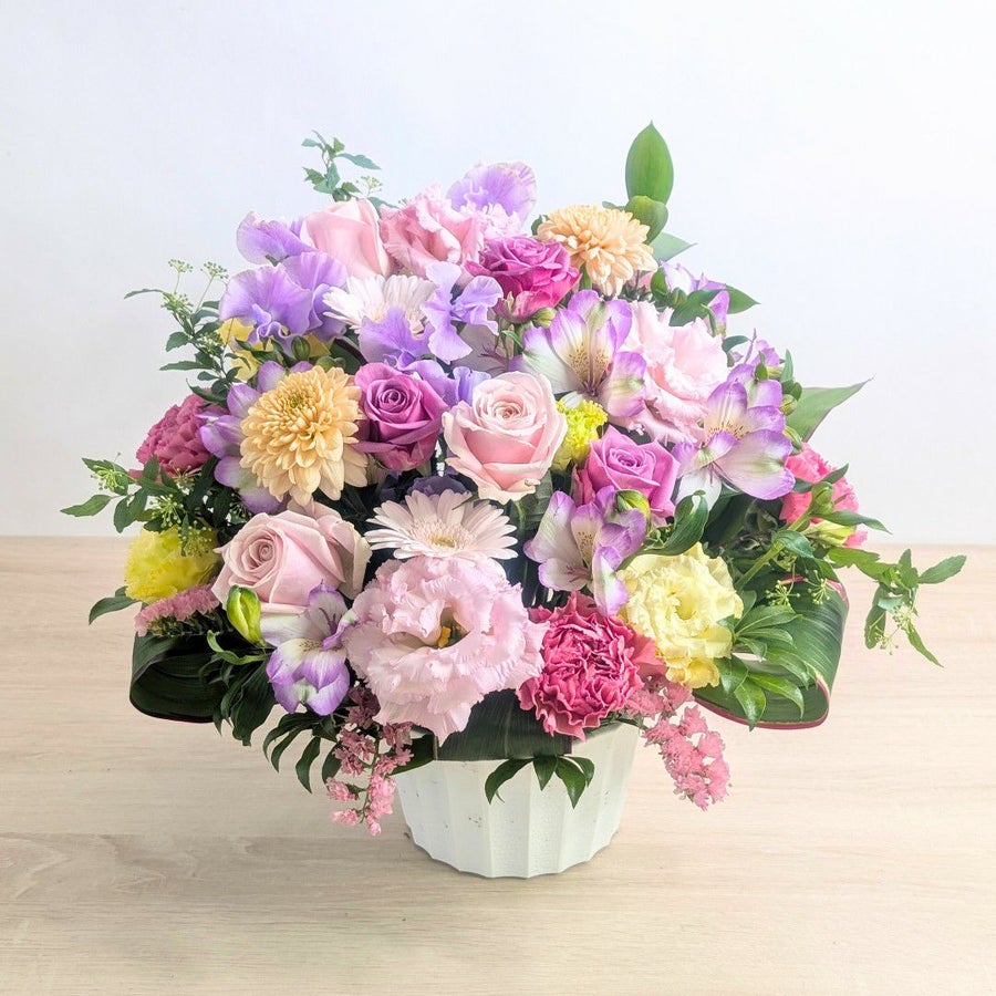 喜寿祝いの花 アレンジM 14,300円