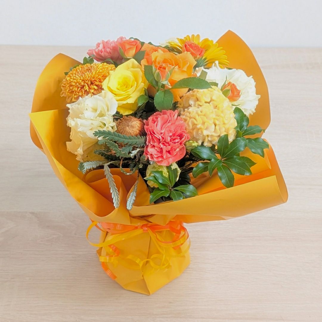 傘寿祝いの花。80歳の誕生日プレゼントに贈る花束・アレンジメント・お花のプレゼント