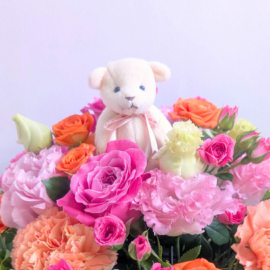 傘寿祝いの花。80歳の誕生日プレゼントに贈る花束・アレンジメント・お花のプレゼント