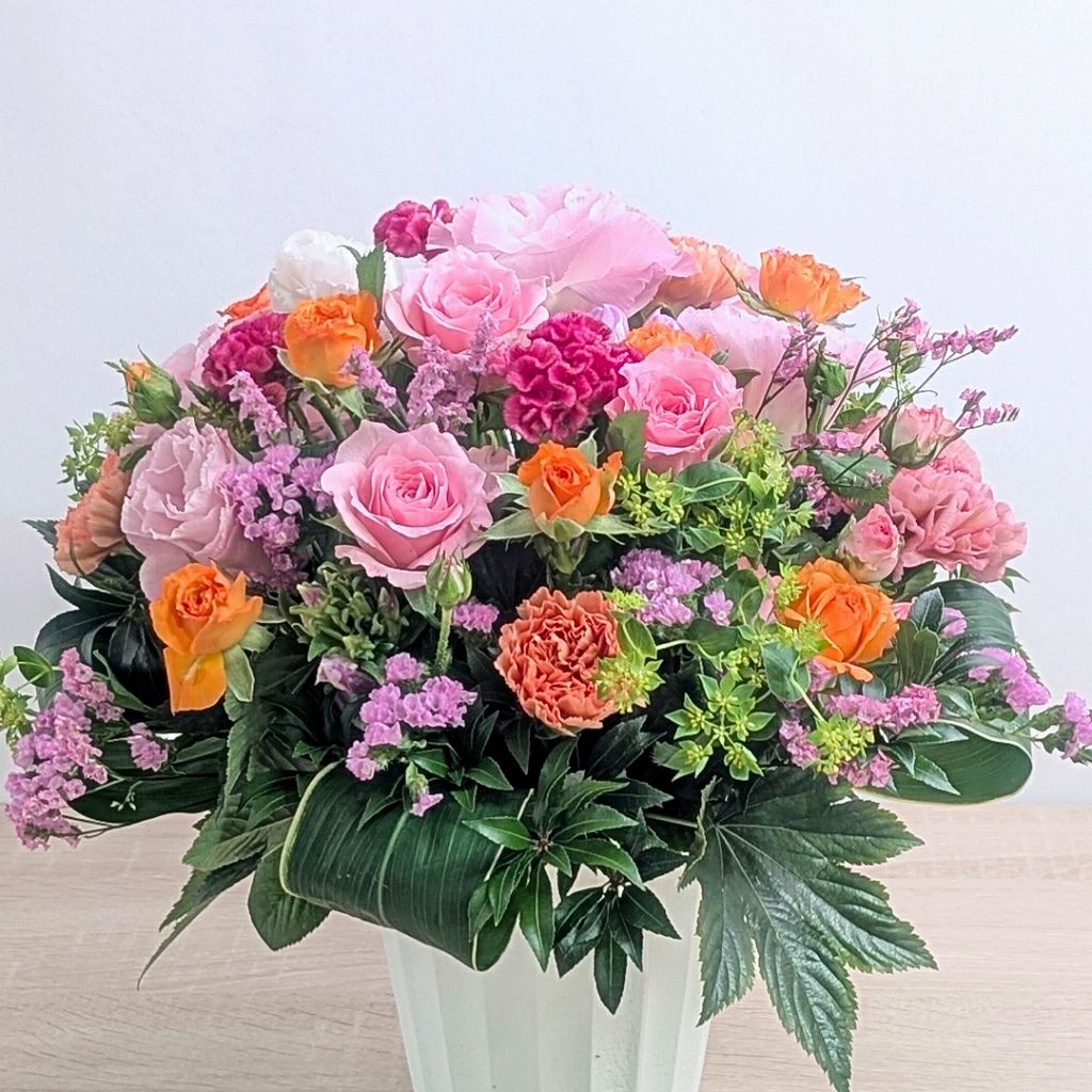 卒寿祝いの花。90歳の誕生日プレゼントに贈る花束・アレンジメント・お花のプレゼント