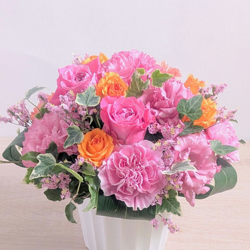 卒寿祝いの花。90歳の誕生日プレゼントに贈る花束・アレンジメント・お花のプレゼント