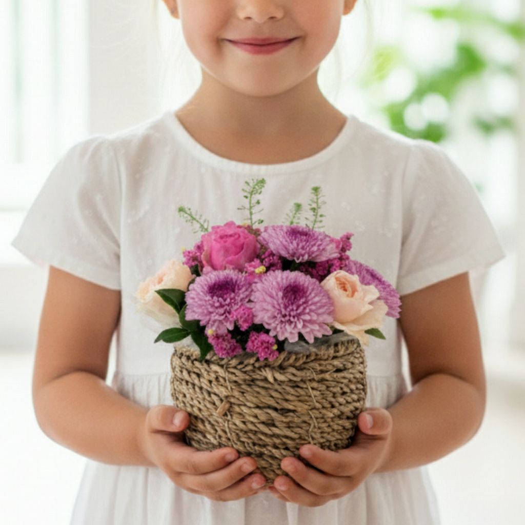 可愛いお花のギフト。小さなアレンジメント、送料無料5000円