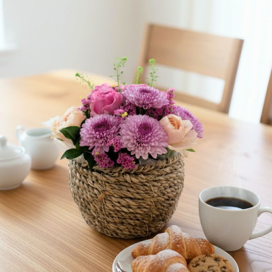 可愛いお花のギフト。小さなアレンジメント、送料無料5000円