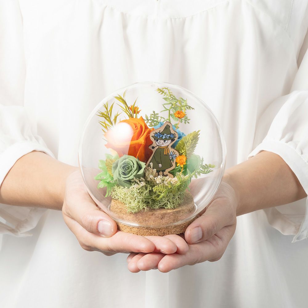 プリザーブドフラワー　フラワードーム「スナフキン」