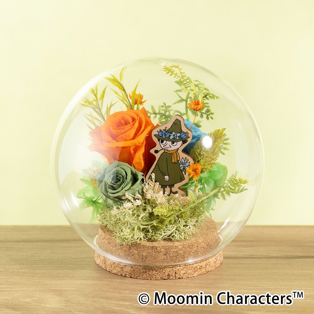 プリザーブドフラワー　フラワードーム「スナフキン」