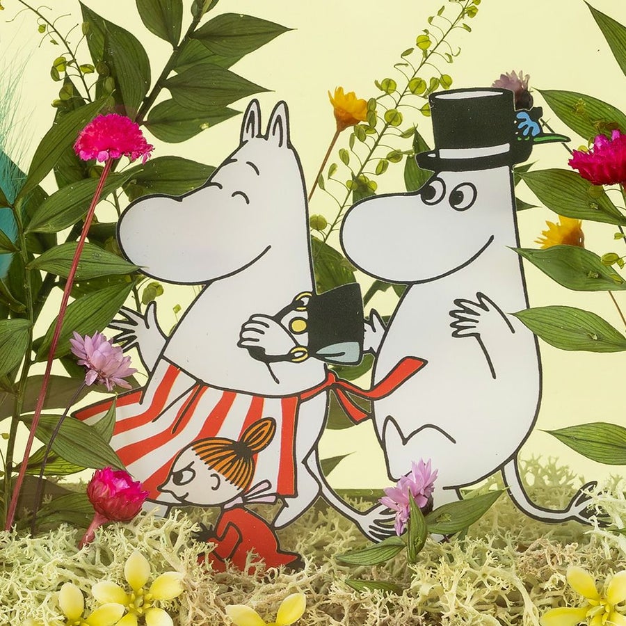 プリザーブドフラワー フラワーフレーム「ムーミン谷のゆかいな仲間たち」