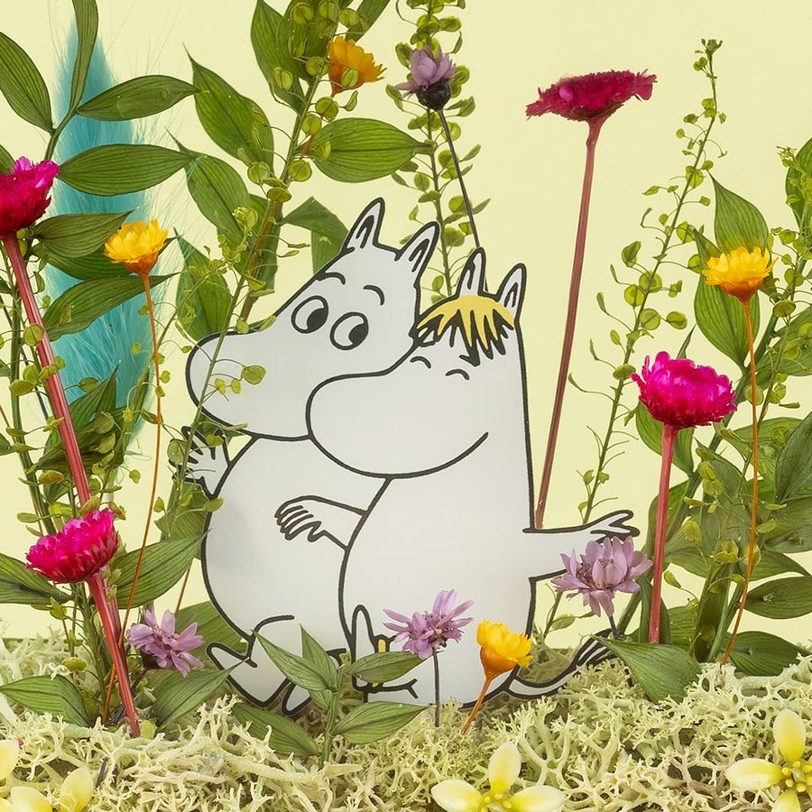 プリザーブドフラワー フラワーフレーム「ムーミン谷のゆかいな仲間たち」