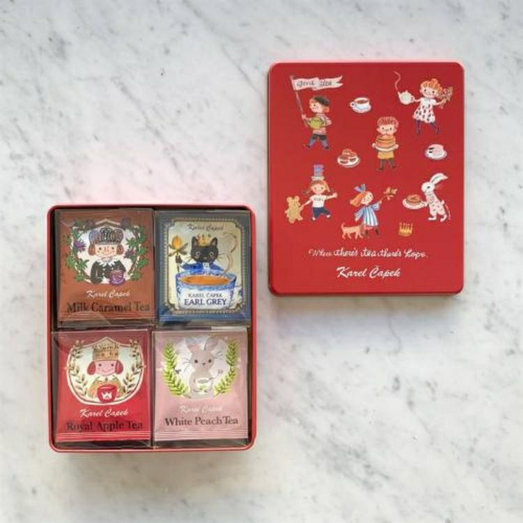 【もらって嬉しいギフト缶】カレルチャペック紅茶セット「ラバーズ」(ティーバッグ20p)