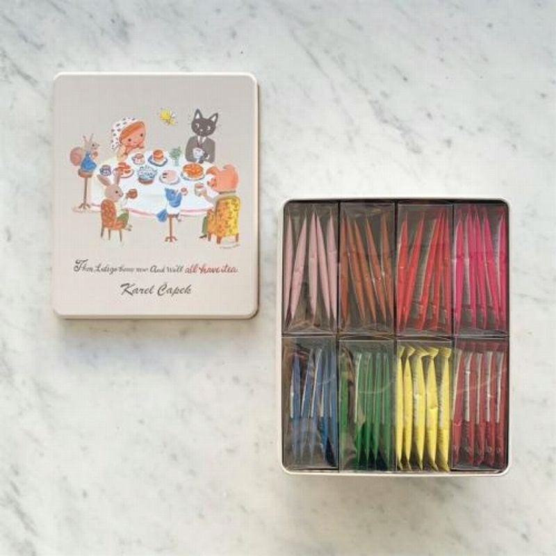 【かわいい紅茶とお花ギフト】 Wish （ウィッシュ） with カレルチャペック紅茶セット「ハートフル」(ティーバッグ40p)