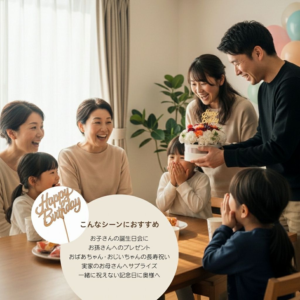 【誕生日に贈るサプライズ】お花のケーキ｜Trarte（タルト）バースデー