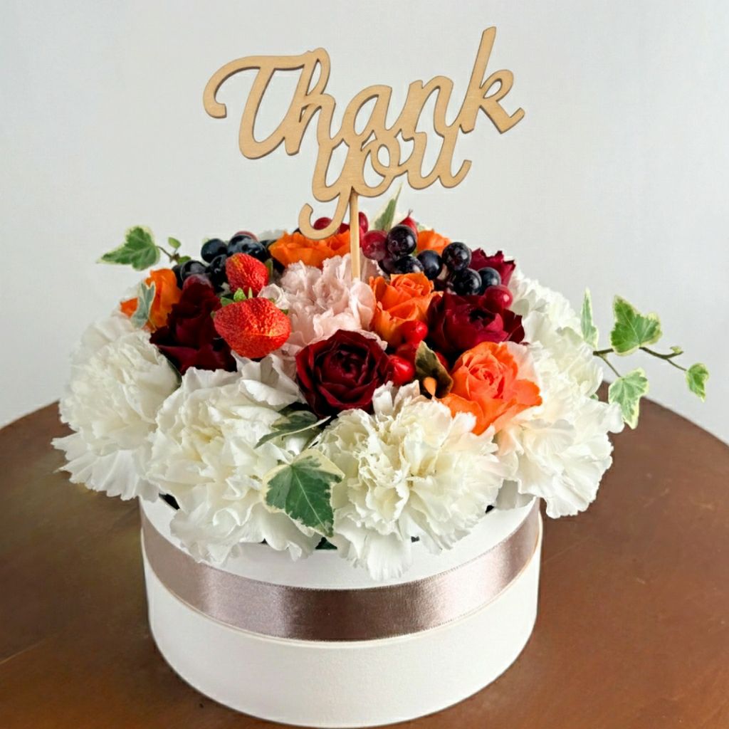  【ありがとう！贈るサプライズ】お花のケーキ｜Trarte（タルト）サンクス