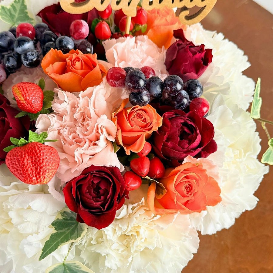  【ありがとう！贈るサプライズ】お花のケーキ｜Trarte（タルト）サンクス