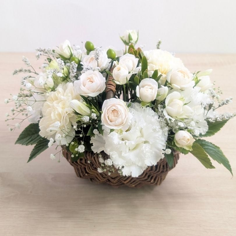  comete かわいいお花のバスケット M