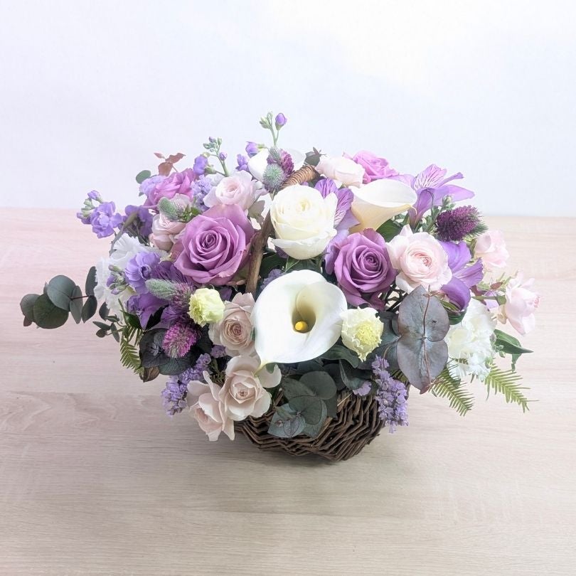 comete おしゃれなお花のバスケット L