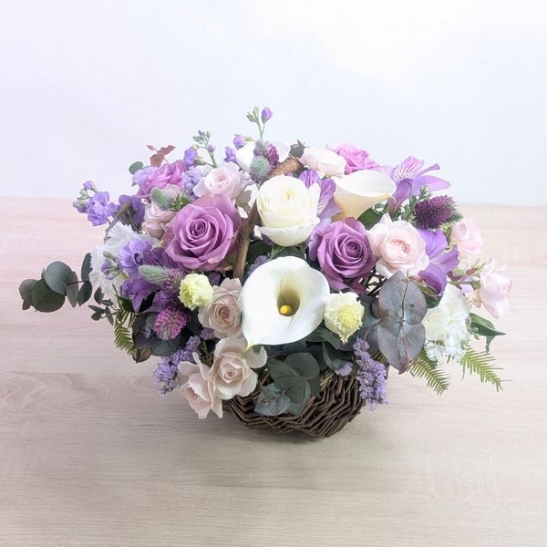 comete おしゃれなお花のバスケット L