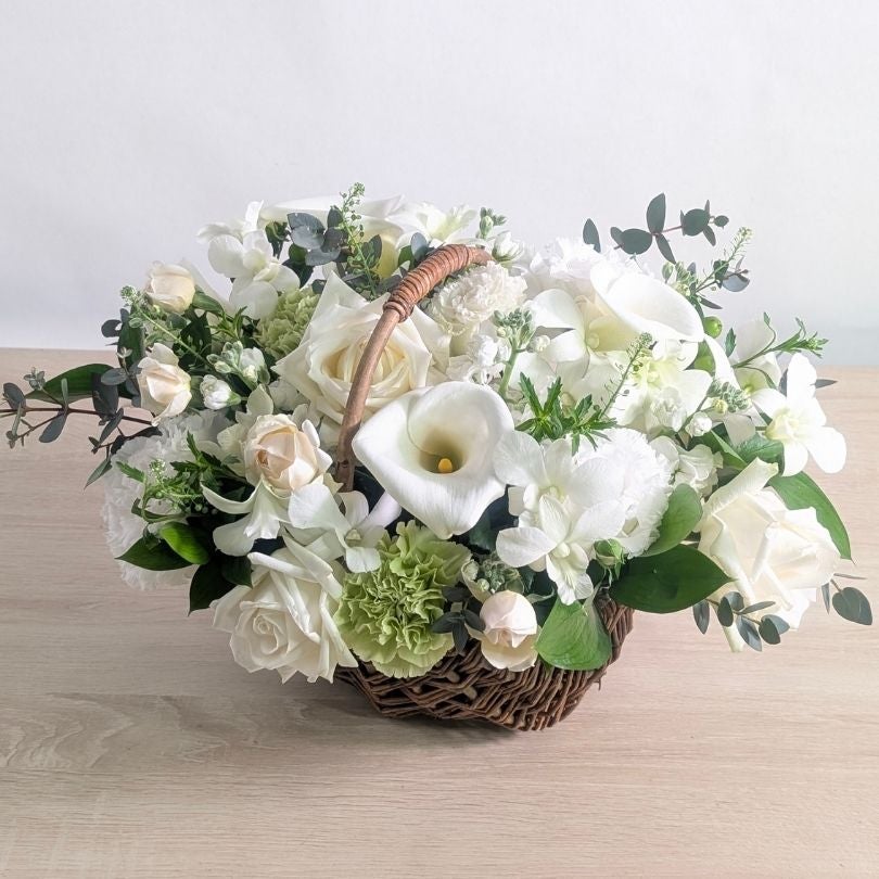 comete おしゃれなお花のバスケット L