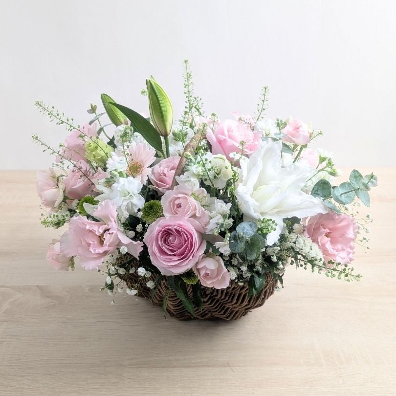 comete おしゃれなお花のバスケット L