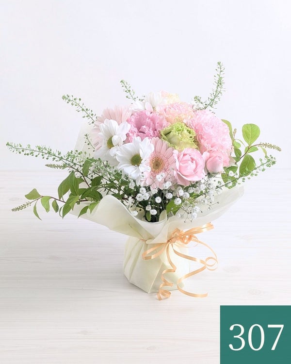 そのまま飾れる花束「Wish（ウィッシュ）」・淡いピンク（さくら）