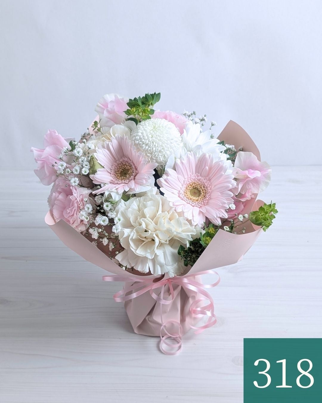 そのまま飾れる花束「Wish（ウィッシュ）」・淡いピンク（さくら）