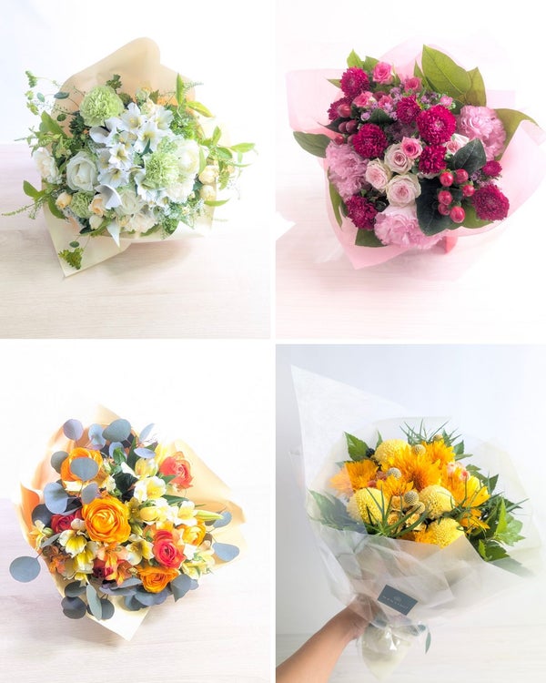 誕生日の花束　MSサイズ　おしゃれな花束　誕生日用ブーケ