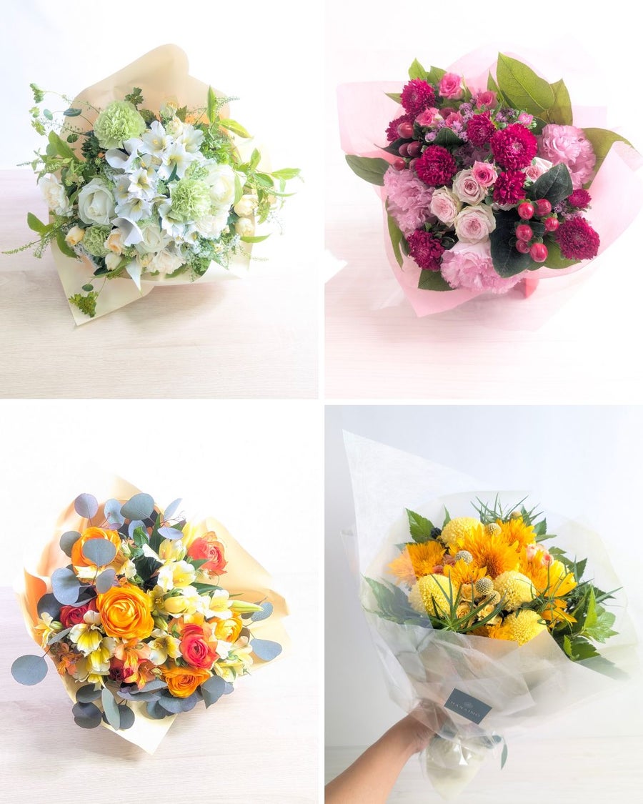 誕生日の花束　MSサイズ　おしゃれな花束　誕生日用ブーケ